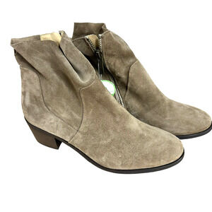 Paul Green 9025-00 Suede Antelope Women's Heeled Ankle Boots Sz 4.5 (US 7)
